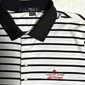 Ralph Lauren RLX Performance Polo Men's Large Harbor Springs Golf Lake Michigan